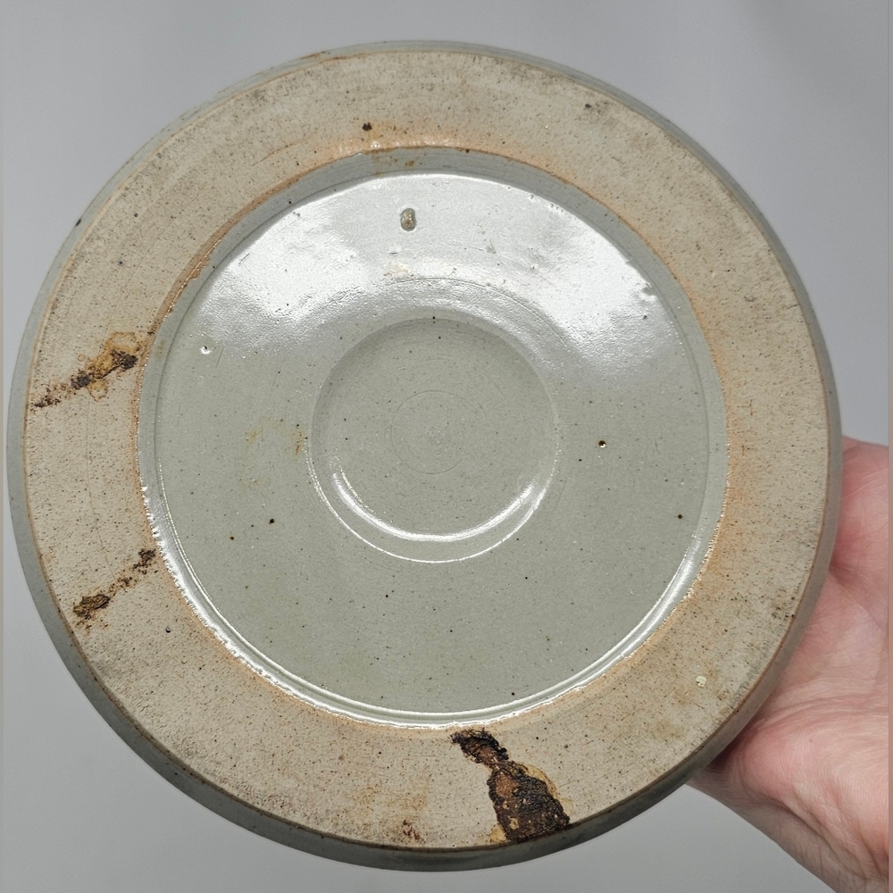 Vintage Hand Crafted Otagiri Original Speckled Stoneware Pottery Floral Ashtray - Picture 9 of 13